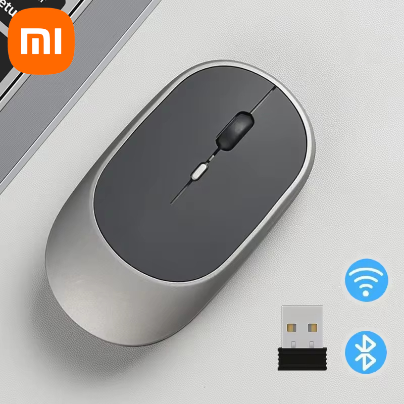 Mysz bezprzewodowa Xiaomi kompatybilna z Bluetooth 2.4G cicha mysz regulowana DPI ergonomiczna konstrukcja USB akumulatorowa mysz biurowa do gier