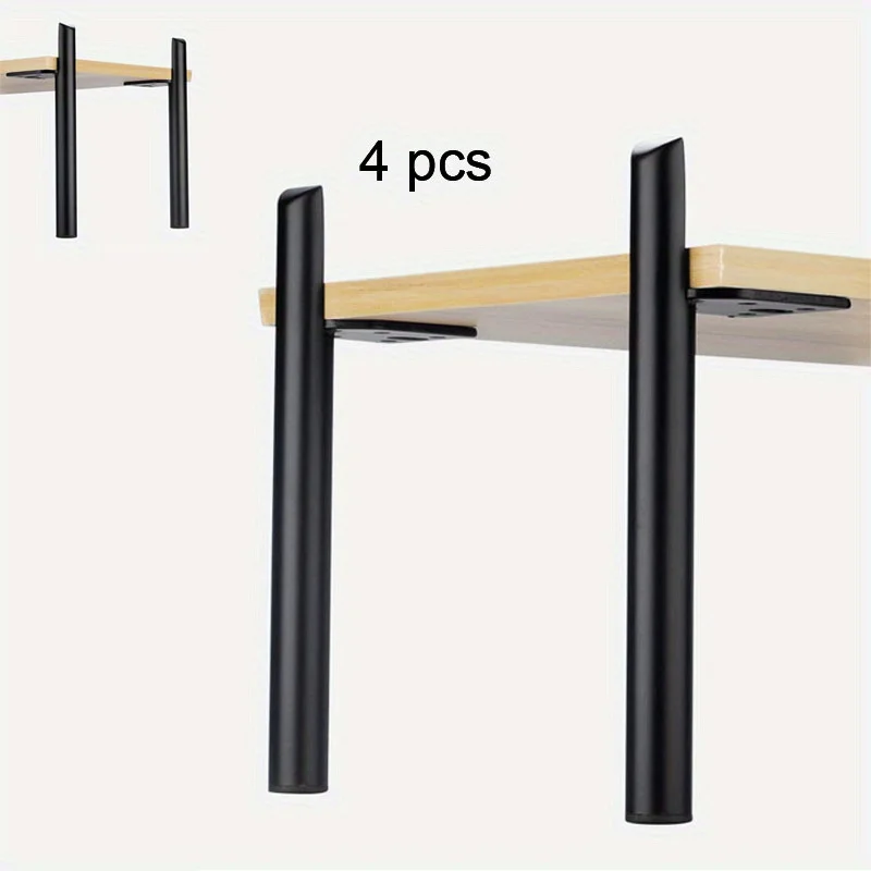 4 Uds patas de muebles muebles de estilo montado pies de repuesto DIY patas de mesa de centro patas de muebles de Metal para sofá gabinete lateral