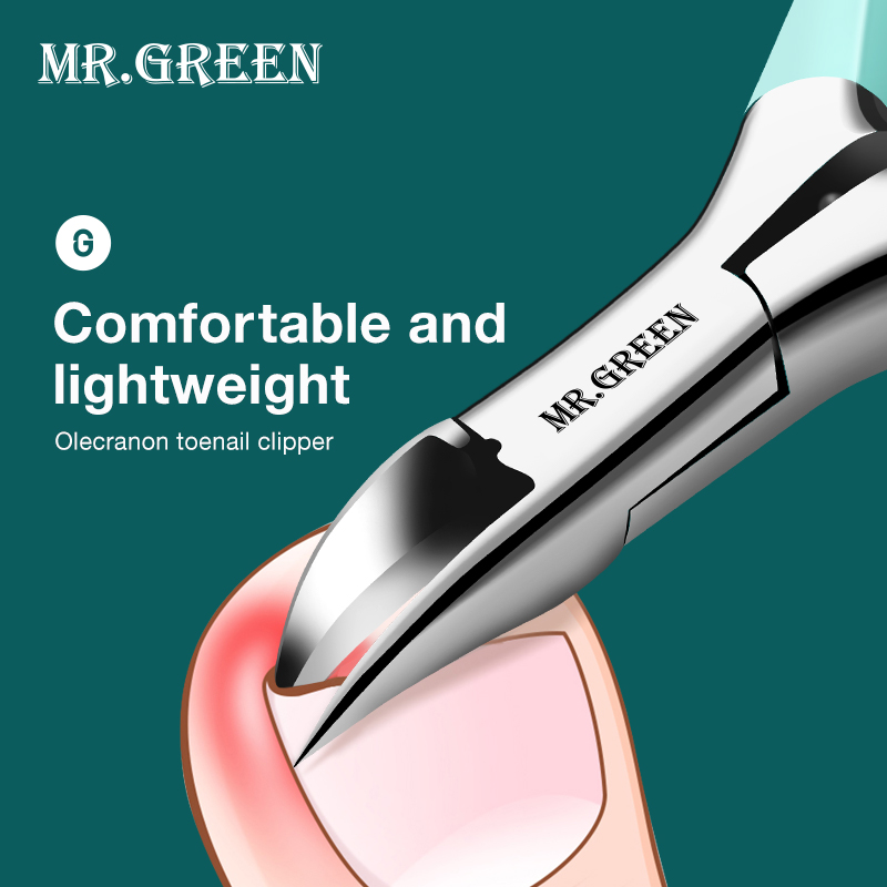 MR.GREEN Кусачки для вросших ногтей, ножницы для педикюра из нержавеющей стали, инструменты для педикюра, для толстых ногтей, глубоко проникающие в ногтевые пазы