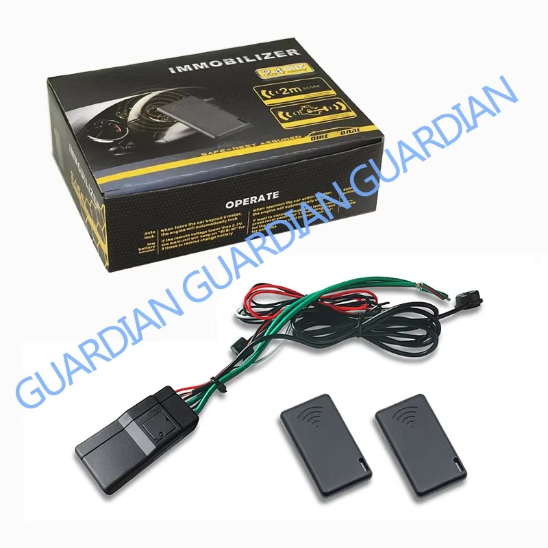 GA-16 imobilizador 2.4g sem fio anti-seqüestro do motor de bloqueio do sistema de alarme de carro inteligente circuito cortado dispositivo inteligente rfid chave