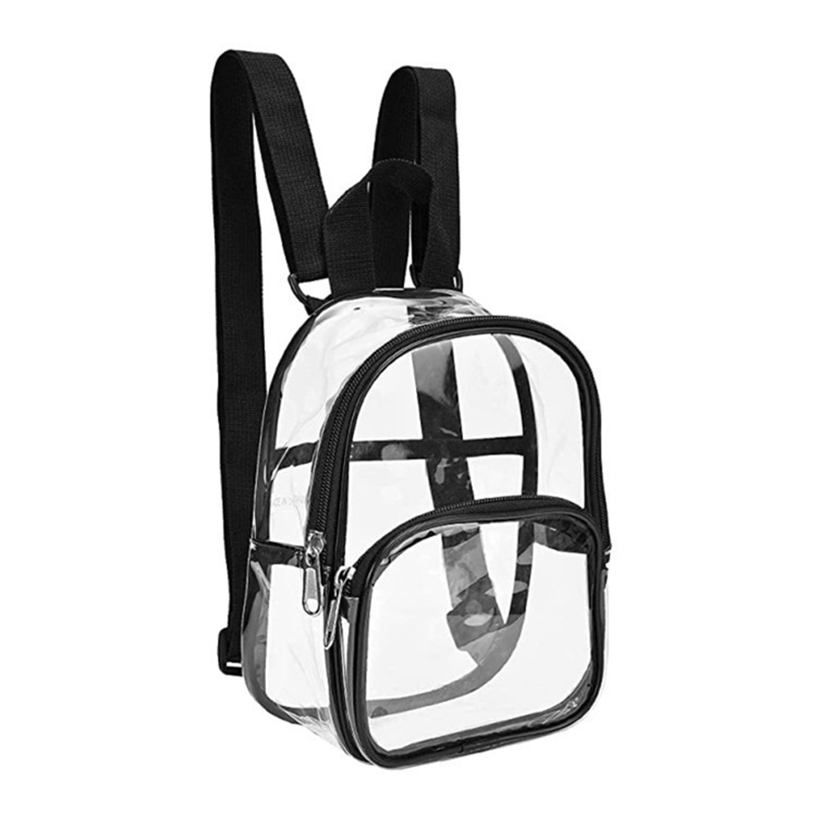Mochila pequeña transparente de PVC, bolsa impermeable para teléfono móvil de playa para verano, mochilas de almacenamiento para viajes y escuela