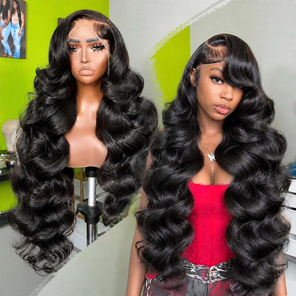 Raw Peruvian Body Wave 250% Density 30 36 Inch 13x4 13x6 HD Lace Front Human Hair Wigs Wavys Glueless 5x5 Closure Wigs Women