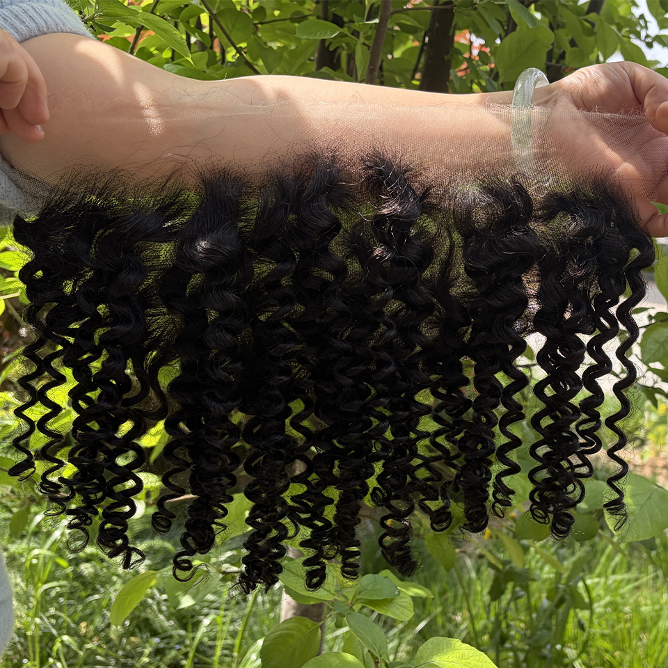 Phashion Cabelo Humano Cacheado Ondulado Birmanês HD Real Longo 13x6 13X4 com Fechamento Suíço Pré-Pluckado para Mulheres