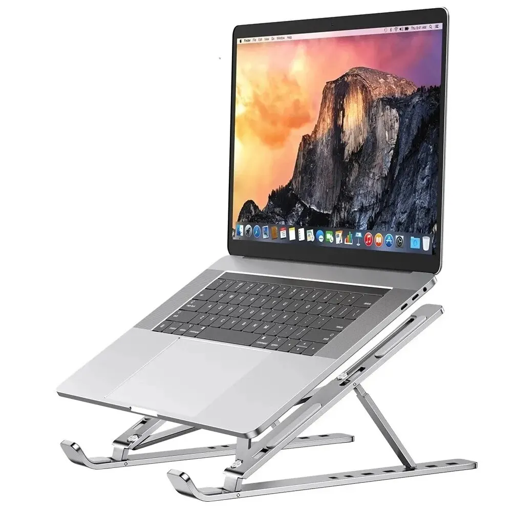 Soporte de aluminio para portátil, Base superior plegable para Macbook Air Pro