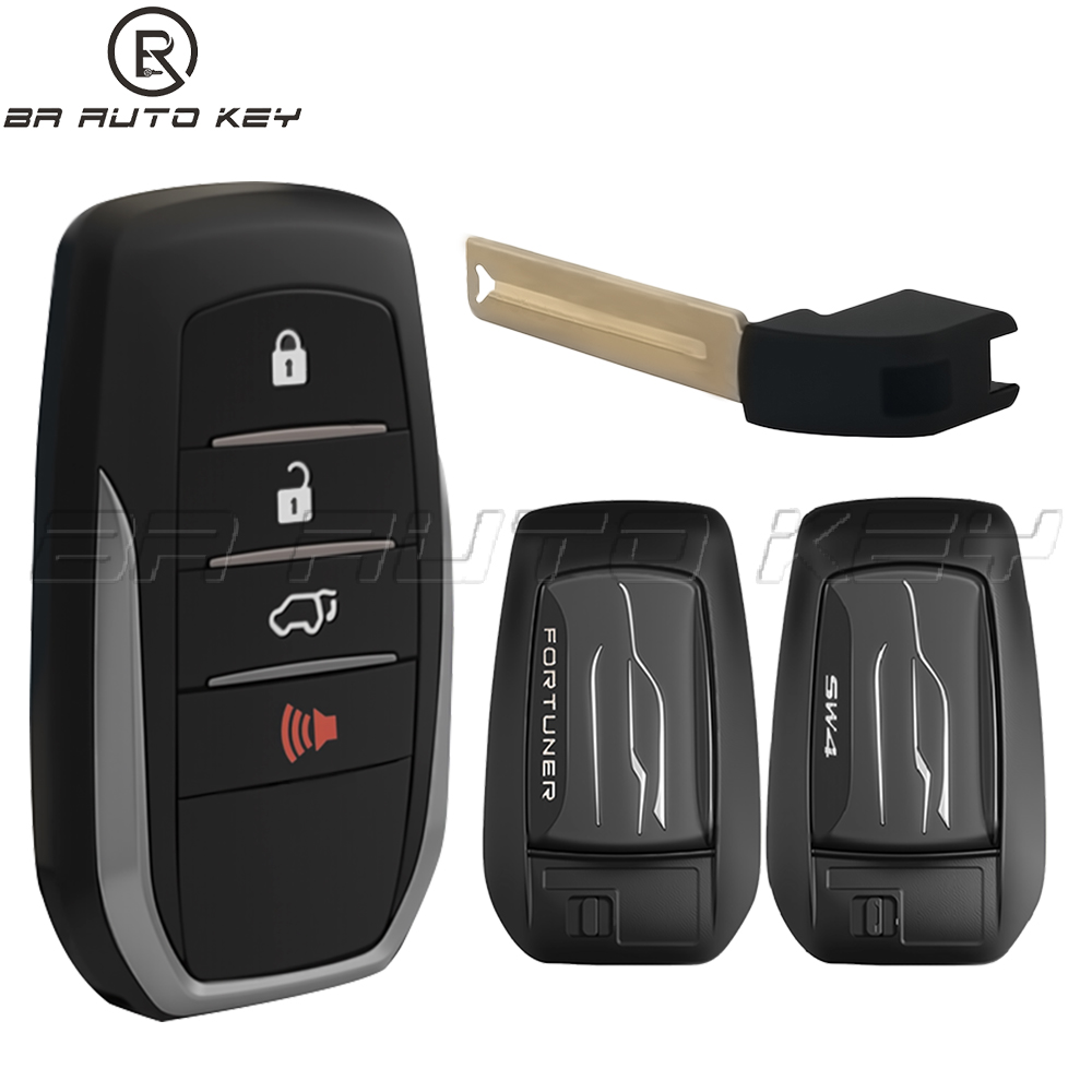 3/4 Button keyless go 61A965-0182 remote Key fob for Toyota Fortuner VRZ SW4 Key fob Hilux SRV BM1ET BM1EW 312Mhz 434Mhz 8A Chip