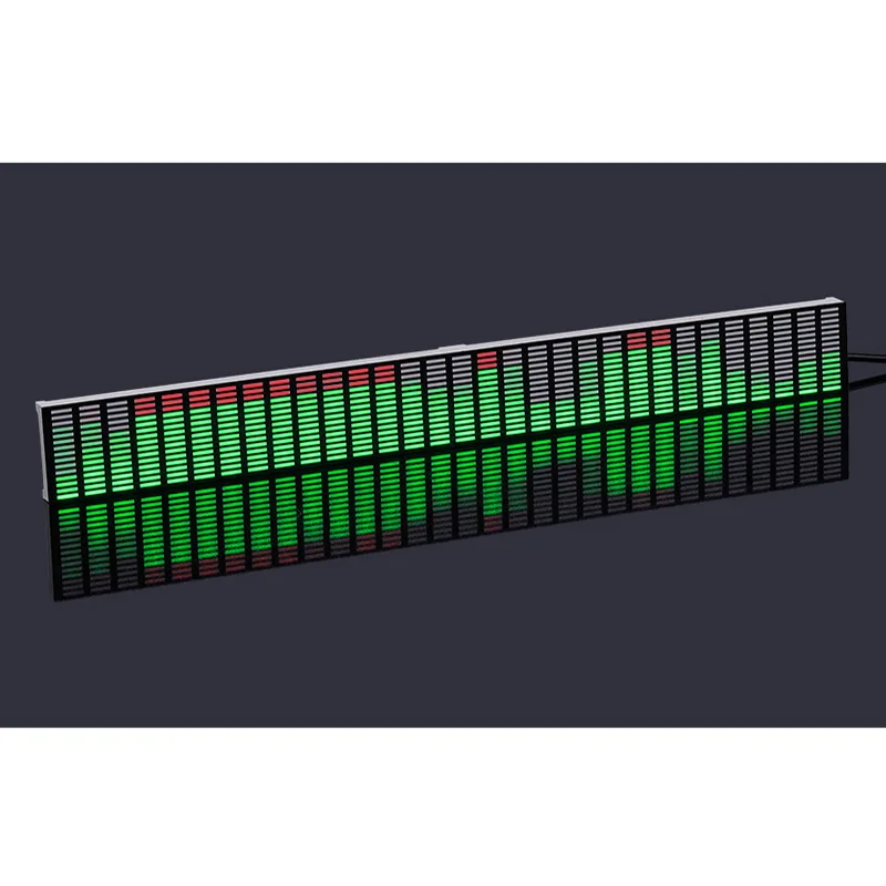 Zielony + czerwony wyświetlacz widma audio LED Pickup Atmosphere Lightvoice Controlled Music Spectrum Pokój e-sportowy Montowany w samochodzie
