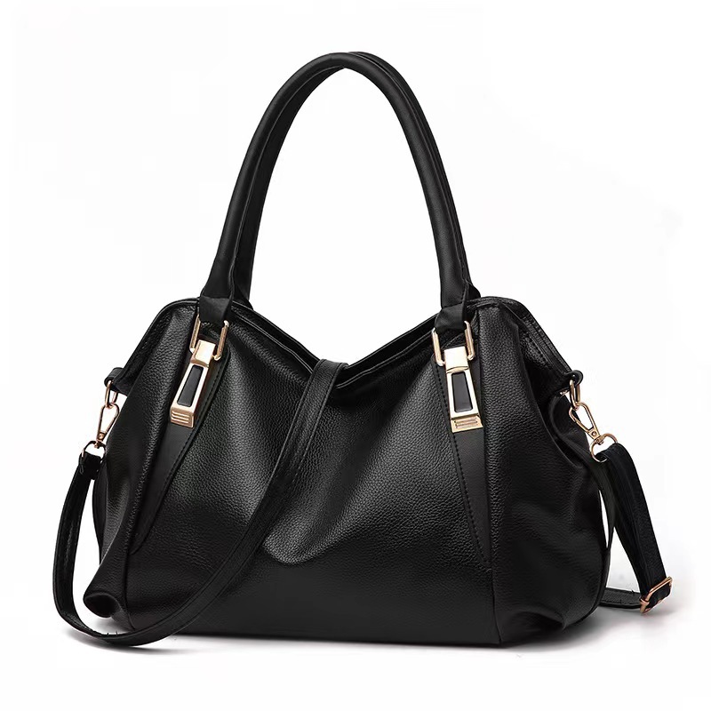 Bolso de hombro informal a la moda para mujer, bolso cruzado suave de gran capacidad de Color sólido