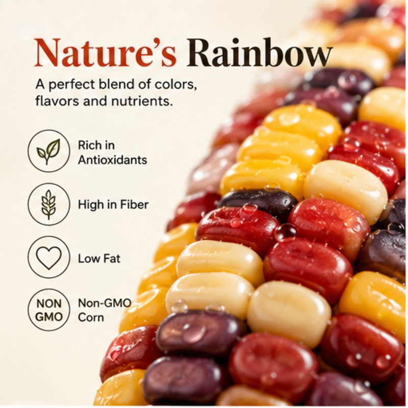 Maïs N47 de confiance cultivé dans une terre noire de qualité, idéal pour les régimes alimentaires familiaux. Saveurs variées, sans additifs et sans OGM. Les graines de plantes succulentes douces dégagent une douceur naturelle authentique.