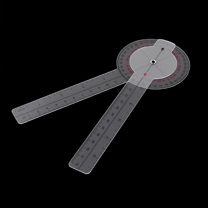 Portable Goniometer Medical Joint Ruler Calibrated Orthopedics Angle Rule Spinal Finger Angle Ruler Protractor 13-inch