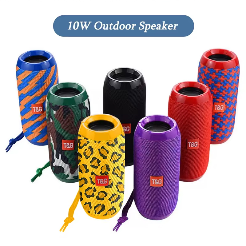 Tg117 portátil bluetooth alto-falante tws sem fio duplo baixo coluna ao ar livre boombox fm aux tf cartão leitor de música para acampamento equitação