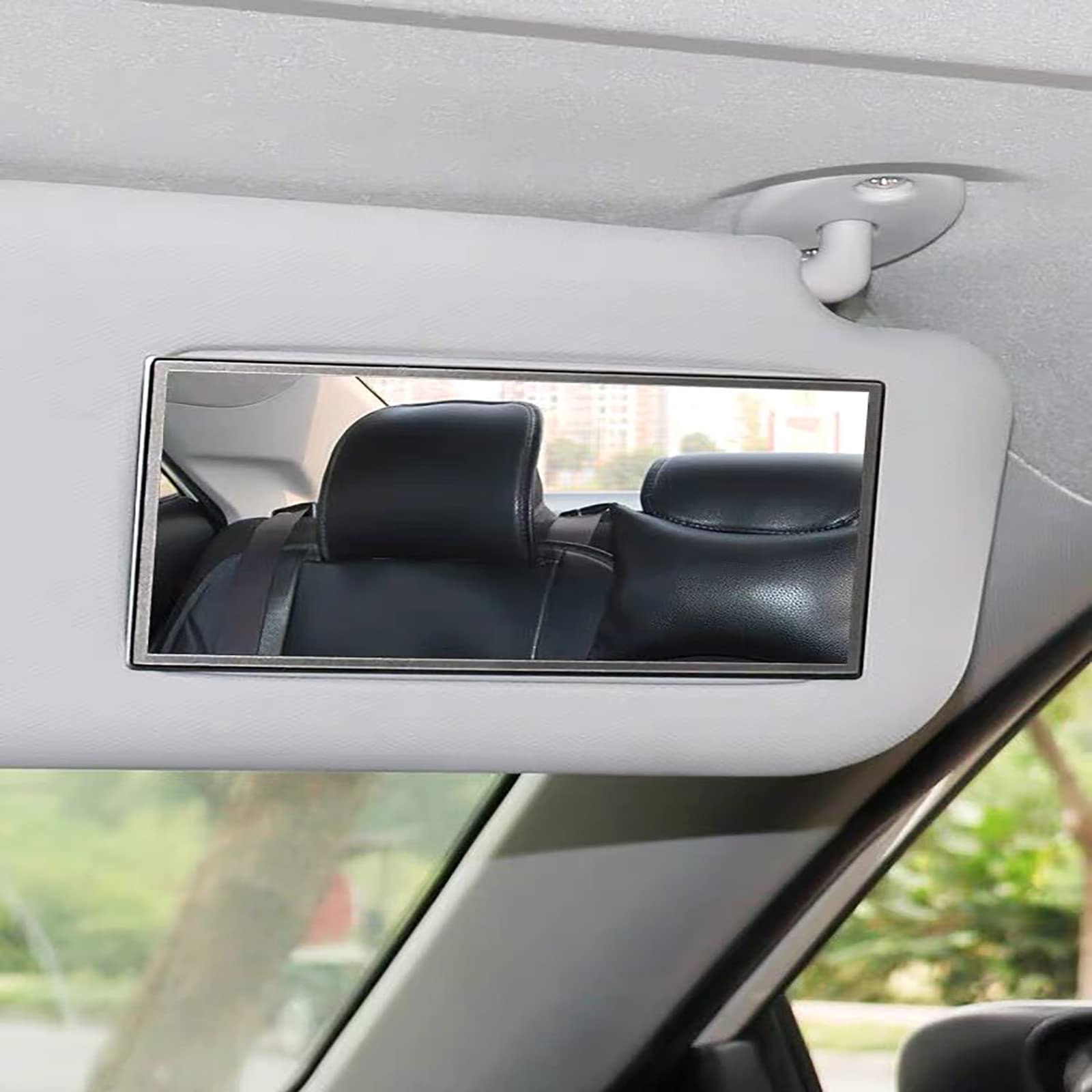 HD zelfklevende auto-make-upspiegel - premium antiroest roestvrijstalen zelfklevend vizier, auto-accessoire cadeau