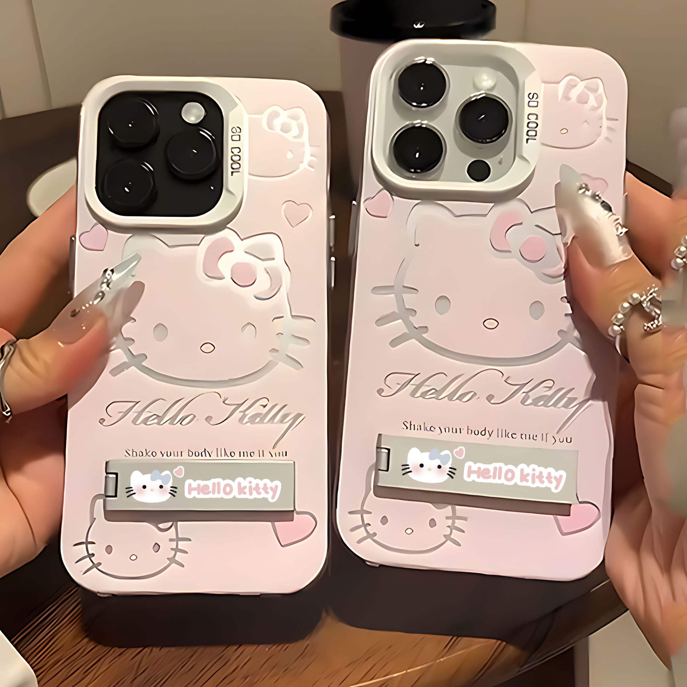 Luxe Roze Hello Kitty Met Beugel Telefoonhoesje Voor Samsung A73 A72 A55 A54 A53 A35 A34 A33 A24 A23 A22 A15 A14 A13 A05 4G 5G
