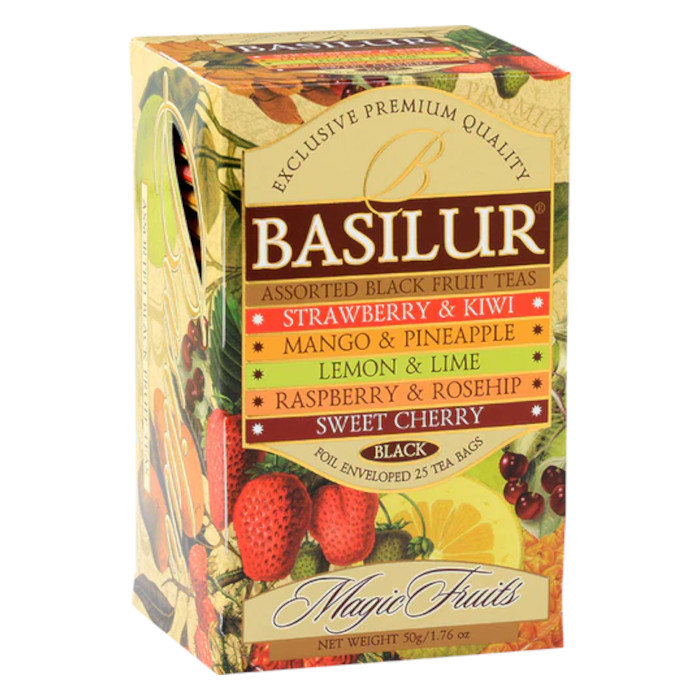 Herbata owocowa czarna BASILUR Magic Fruits 5 smaków 25x 2g