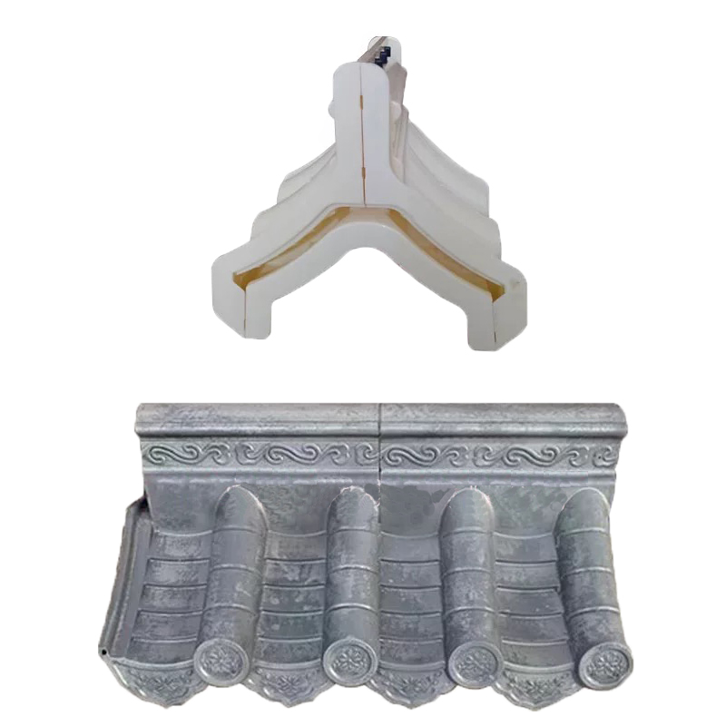 Antique wall tile wall cap mold cement integrated building wall glazed tile mold exterior wall cap plastic template