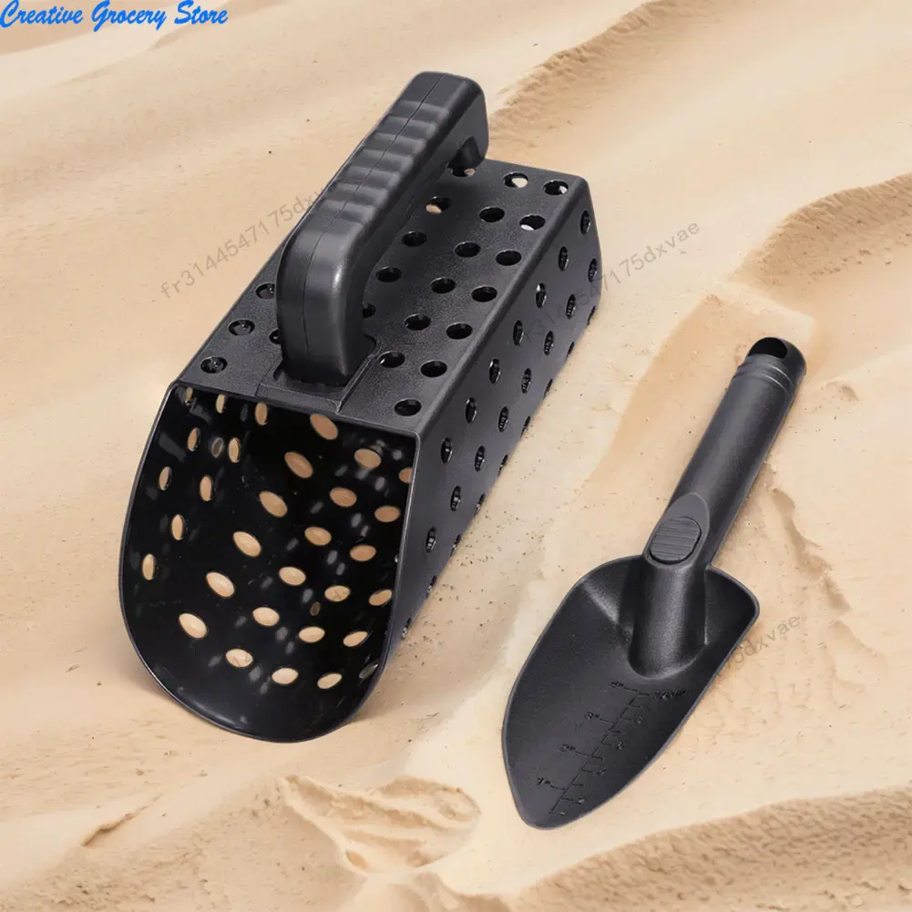 Outil de filtre de creusement d'or de plage, pelle de plage, pelle à sable, détecteur de métaux en plastique ABS, ensemble de pelles à sable pour enfants et adultes