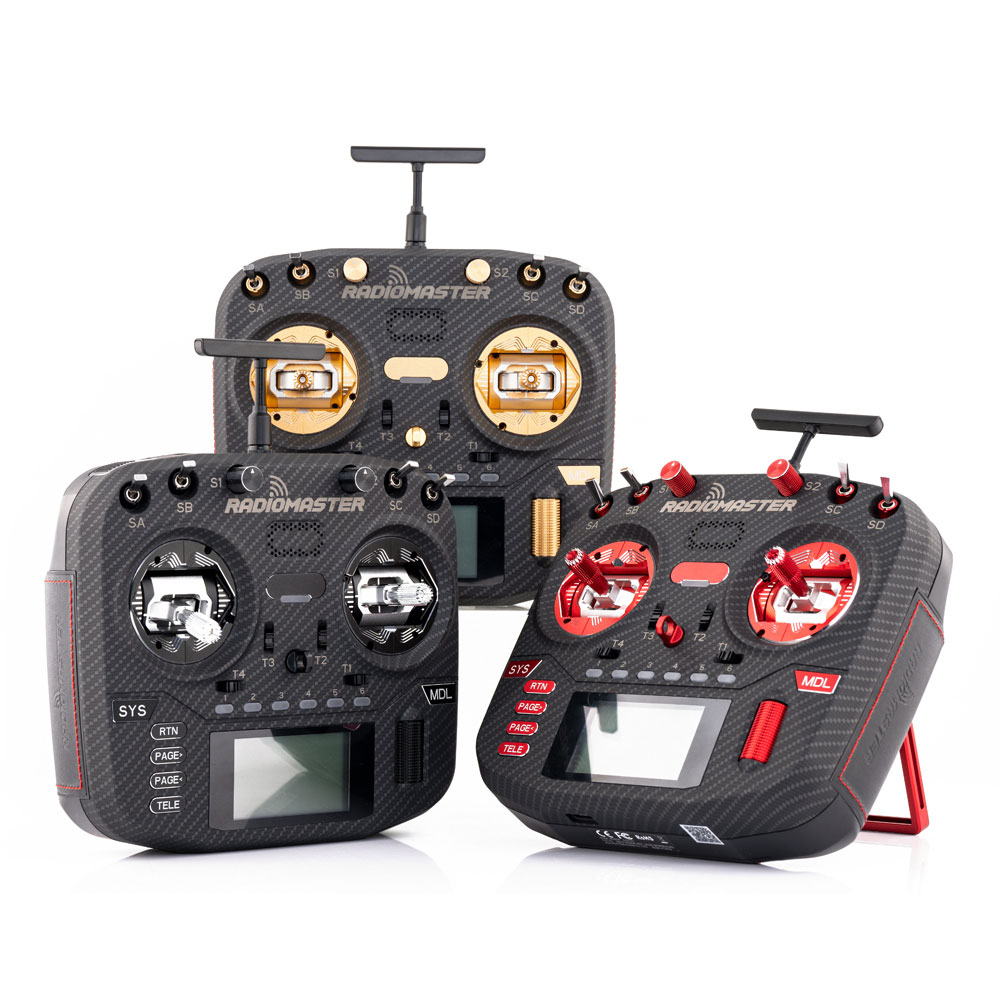 RadioMaster Boxer Max-versie met CNC AG01 Hall Gimbals Koolstofvezel ExpressLRS 2.4G 16ch zenderafstandsbediening
