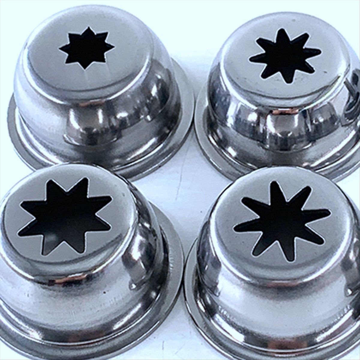 Massive hohle Churrera-Churro-Düsenform aus Edelstahl für Churros-Maschine, 5 Formen/Set, 53 mm Außendurchmesser