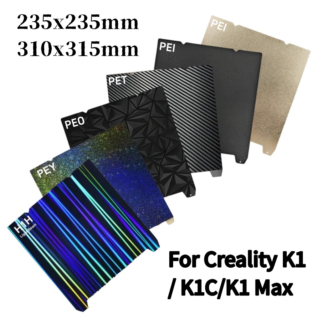 Carbon Bouwplaat Vel Voor Ender 3 V3 SE 235 3D Bouwplaat Textuur Lente Staal Creality K1/K1C/K1 Max Ender 3 V3-KE/S1 Pro