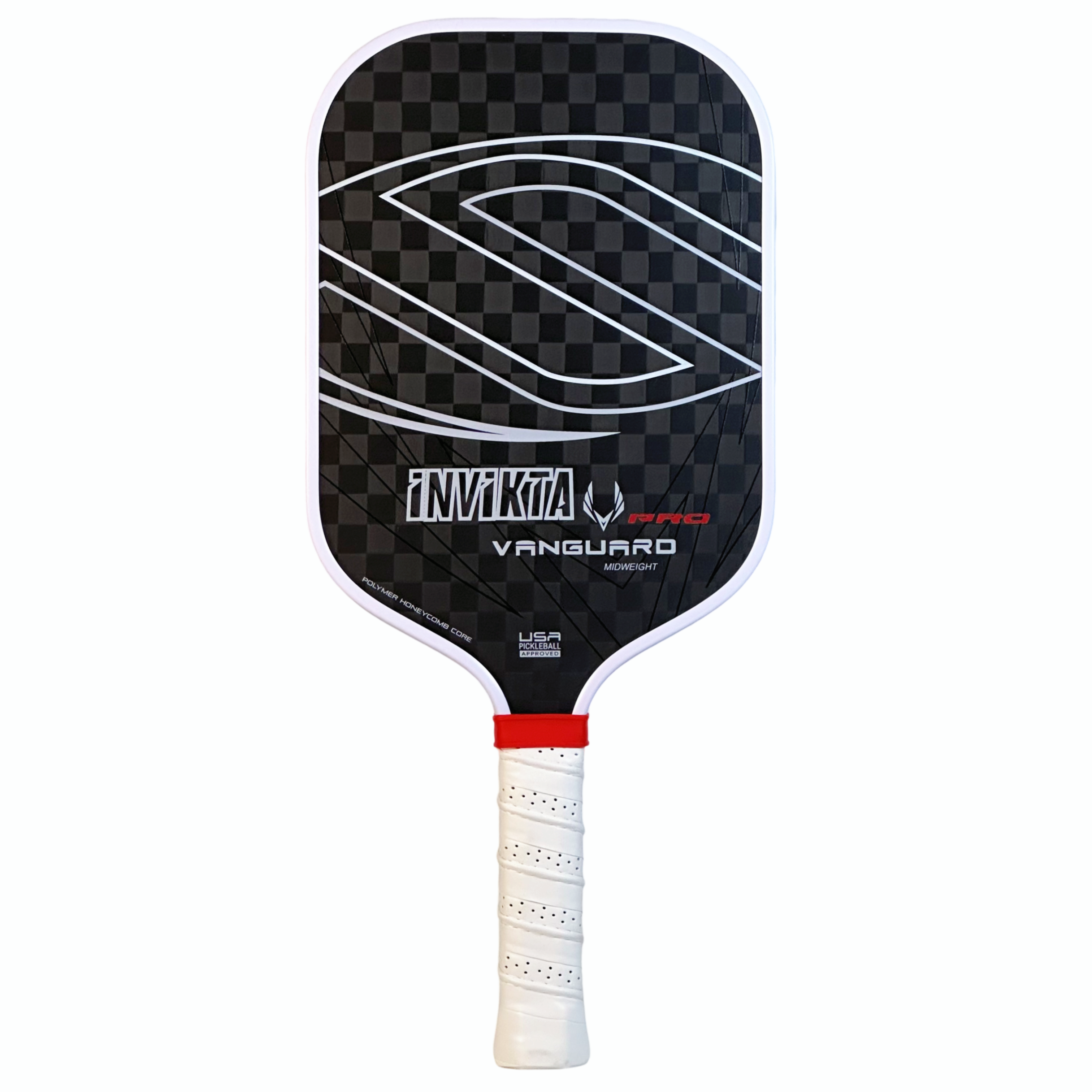 VANGUARD INVIKTA PRO 12K ดิบคาร์บอนไฟเบอร์ Pickleball Paddle 16MM Polymer Honeycomb Core Supreme Spin Enhced Power & Control
