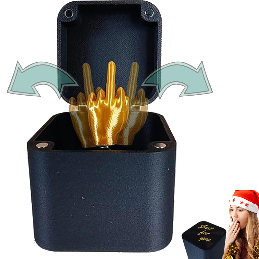 中指ボックスフェスティバルパーティークリスマス興味深いいたずらギフトクリスマスボックス面白い中指ポップアップクリエイティブギフト