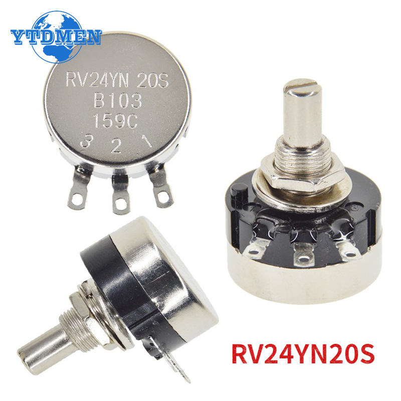 1PCS RV24YN20S Potentiometer B101 B103 B102 B104 B202 B501 B502 B504 RV24YN20 Potentiometer 1K 2K 5K 10K 100K 500K 100 500 Ohm