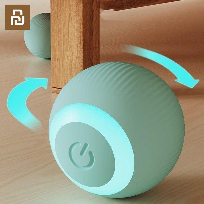 Xiaomi-pelota interactiva para gatos, juguete inteligente para gatos, juego interactivo electrónico, juguetes para mascotas, suministros de bolas mágicas rodante automáticas para interiores
