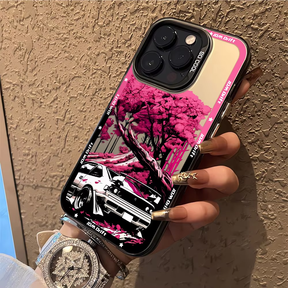 Coque de téléphone de voiture Tokyo Sports Racing JDM Drift, étui pour IPhone 16 e 15 14 13 12 11 Pro Max X XR XS Plus Mini SE 2020 2022 Funda Coque
