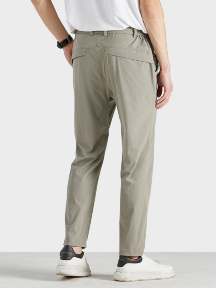 2023 Novo Verão Calças Casuais Homens Sportswear Respirável Quick Dry Nylon Solto Straight Golf Pant Plus Size Track Calças 8XL