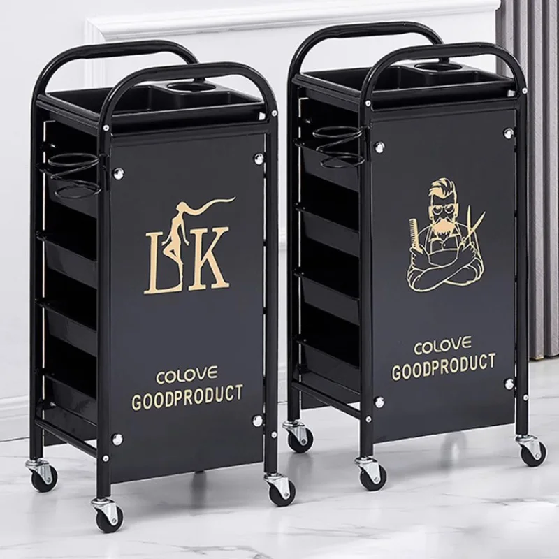 Carrito multiusos para peluquería, Organizador Profesional para transportar artículos, muebles de barbero