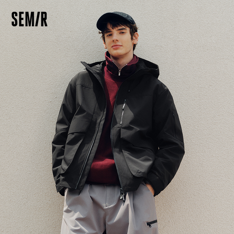 Semir Herrenjacke im Outdoor-Bergstil mit Kapuze, locker geschnitten, für Paare, lässiger Stil, leichte Herbst-Oberbekleidung für den Alltag 2026