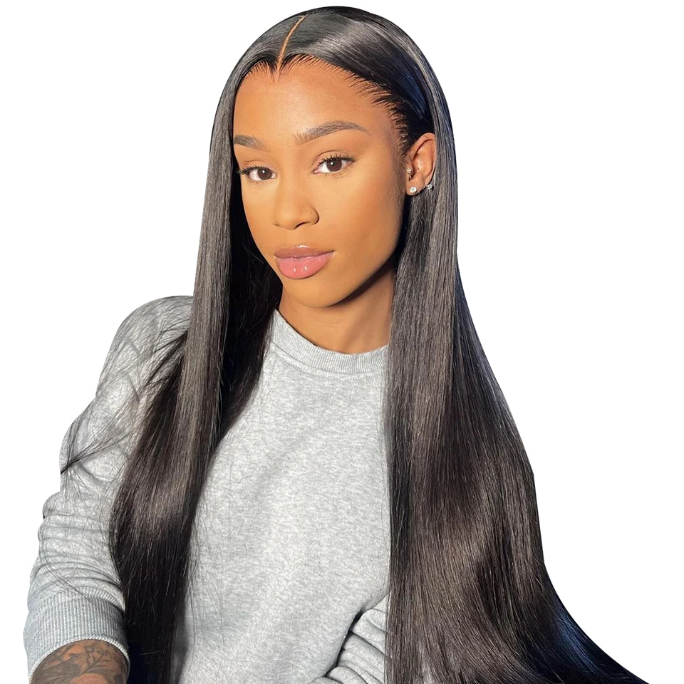 ISEE Hair 7x5 Lace Glueless wigs human hair Straight Wig Ready To Wear Straight Human Hair Wigs HD Lace Front Wigs PreCut Lace