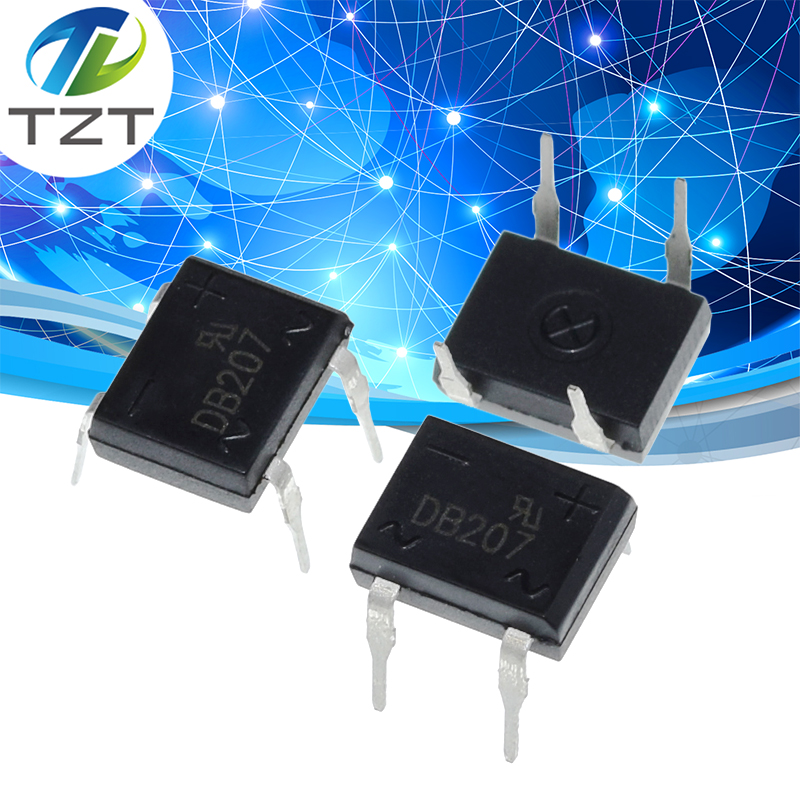 TZT 10 unids/lote DB207 DB207S 2A 1000V