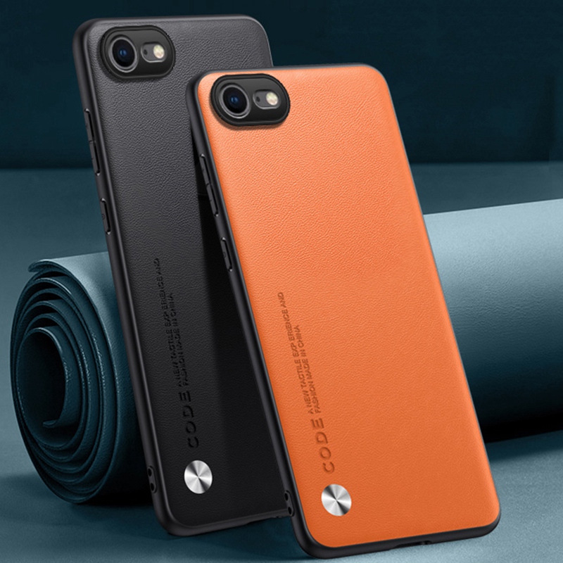 Custodia in pelle PU di lusso per iPhone 7 8 SE2 SE3 Cover posteriore Custodia in silicone opaco con protezione completa per iPhone SE 2020 2022 Coque