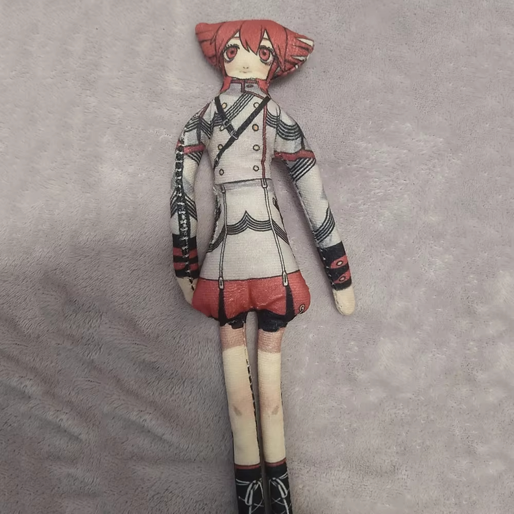 28cm Anime Kasane Teto Cosplay Plüschpuppen Niedliche Figuren Raumdekoration Abstraktes Drahtskelett Cosplay-Zubehör Geschenke