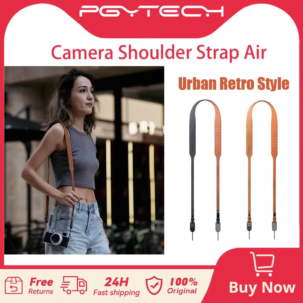 PGYTECH Tracolla per fotocamera Versione di aggiornamento dell'aria Tracolla per fotocamera regolabile a sgancio rapido per fotocamera mirrorless