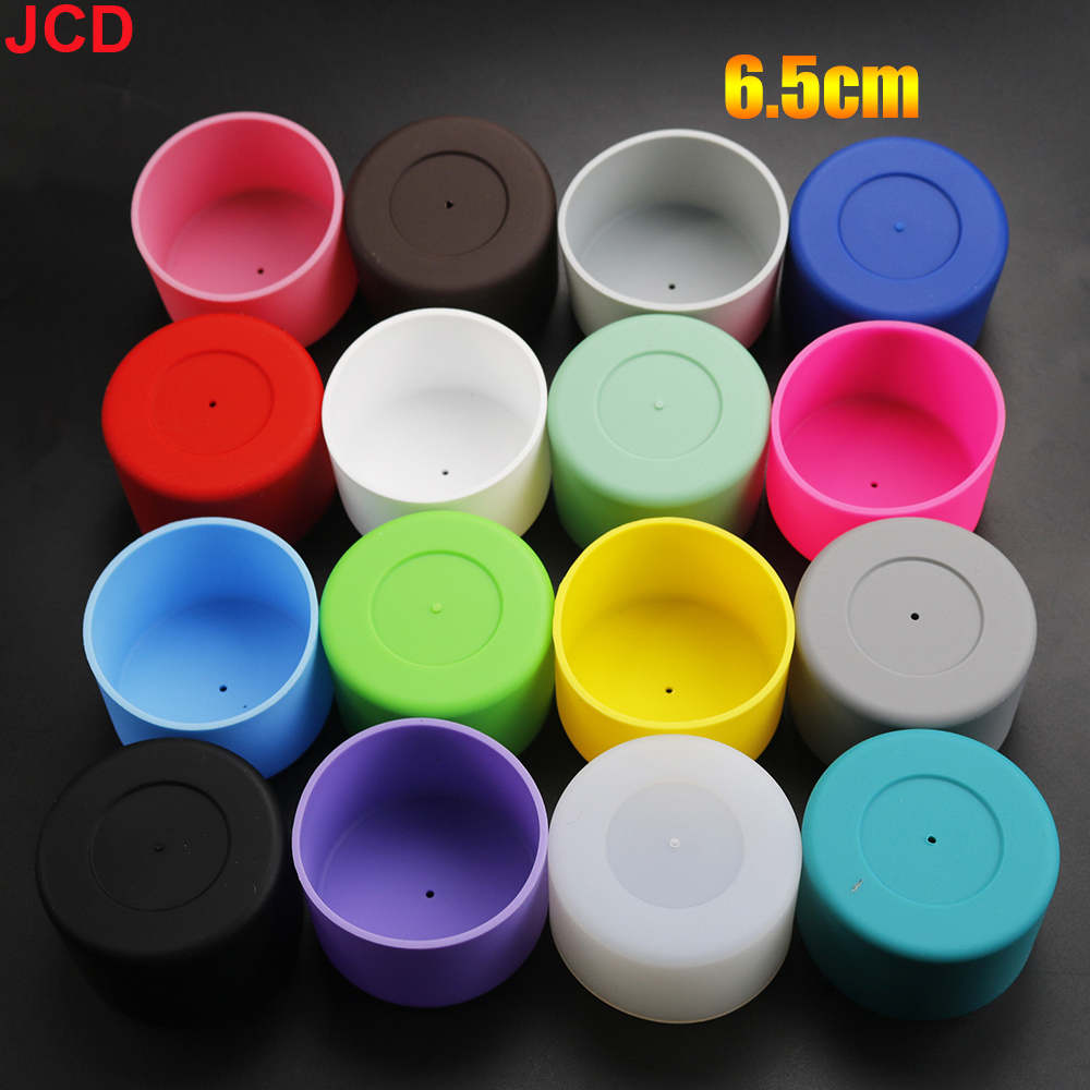 Soft Silicone Cup Bottom Protector Sleeve, Anti-Damage, Garrafa De Água De Vidro, Copo De Chá, Inferior, Acessórios, Fit for Better Life, 6.5cm, 1Pc