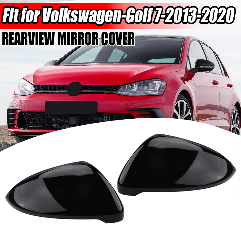 Запасной корпус зеркала заднего вида для VW Golf 7 MK7 MK7.5 GTI GTD 2013-2018, черный/белый/под карбон, накладка на боковое зеркало