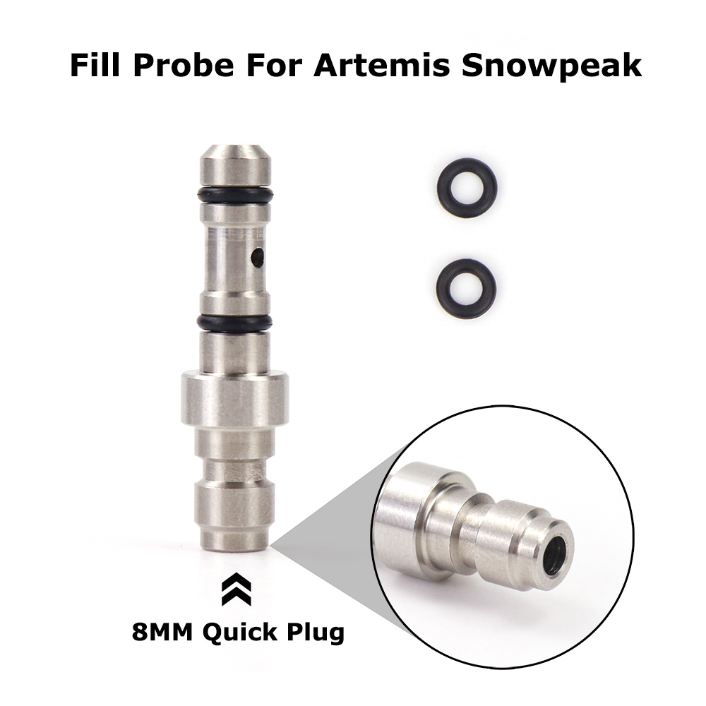 Nowy adapter do napełniania powietrzem Sonda do napełniania 8 mm Szybkozłączka Artemis Snowpeak M16, P15, P35, PP800, PR900
