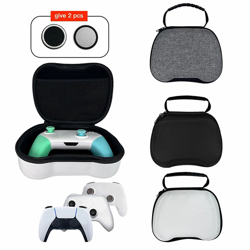 Nadaje się do płyt do gier PS5/XBOX serii X/S/SWITCH, kontroler podróżny z twardą skrzynką ochronną, wyślij dwie nakładki na wahacze