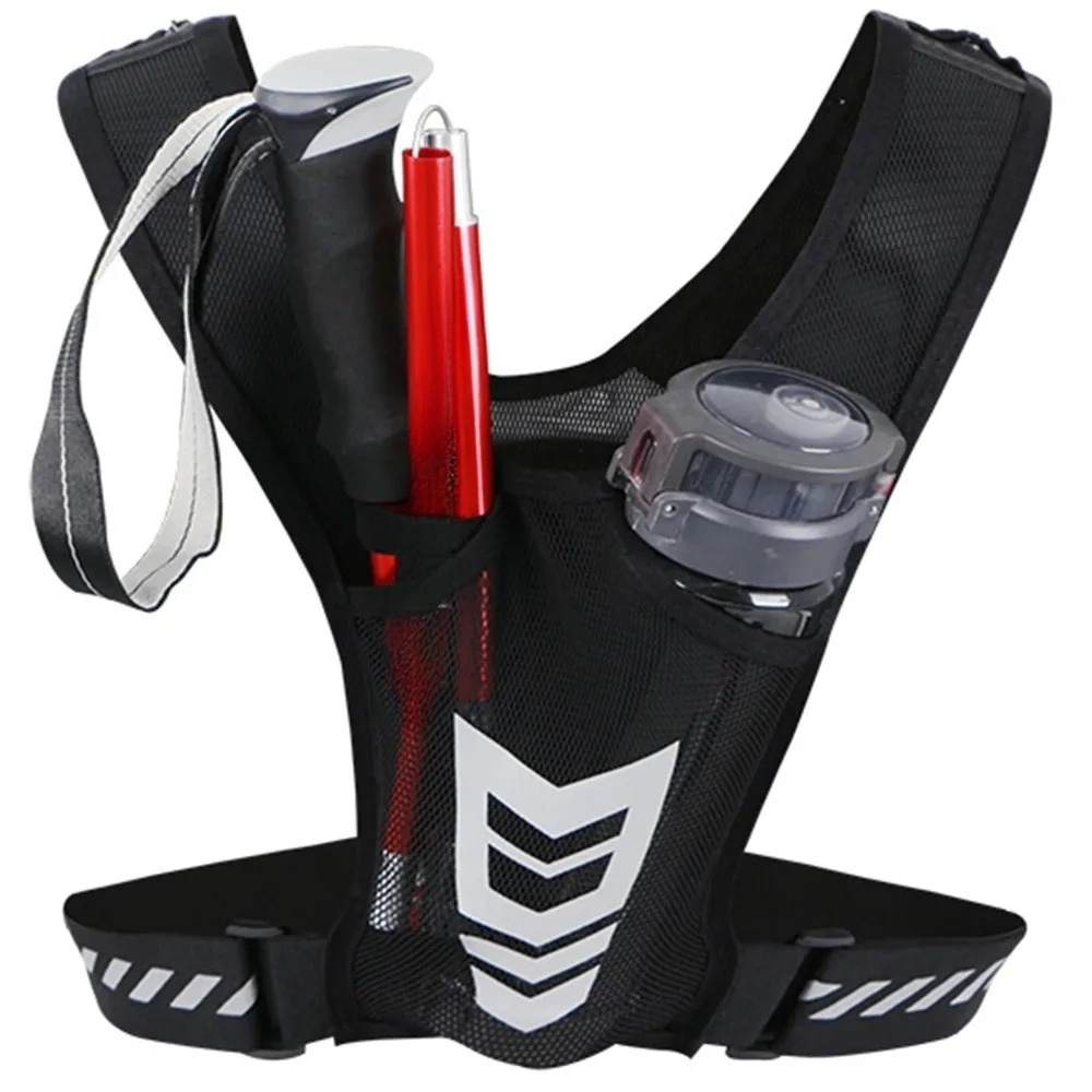 Chaleco de Running Ultraligero 2026 con Bolsillo para Teléfono, Porta Botella de Agua, Transpirable, para Ciclismo, Senderismo y Trail