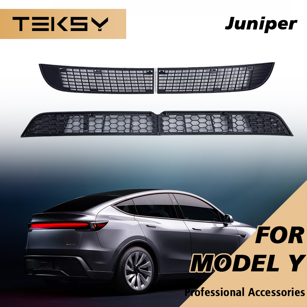 TEKSY Do Tesla Model YL Y L / Y 2026 Juniper Wewnętrzna Kratka Nawiewu Dolny Zderzak Siatka Przeciw Owadom Osłona Wlotu Powietrza Przeciwkurzowa