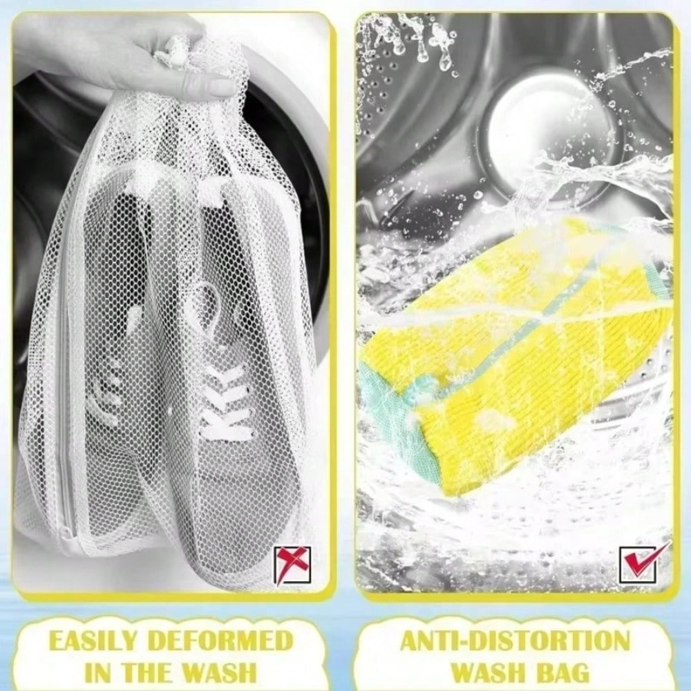 Shoe Washing Bag, Reusable Shoe Mesh Bag For Washing Machine And Dryer, Suitable For Adult Shoes, Anti-Deformation Shoe Washing Bag