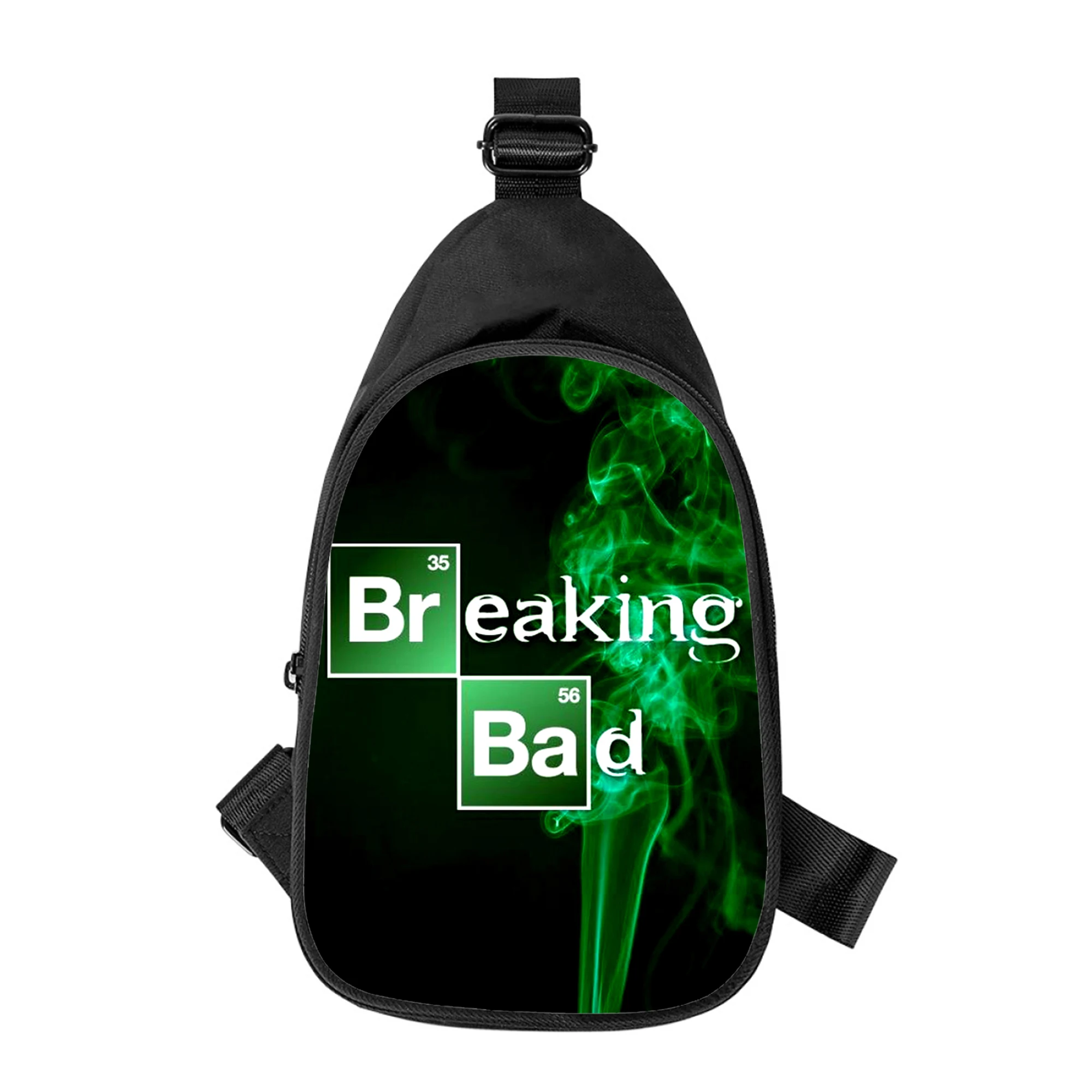Breaking Bad-Bolso de pecho cruzado con estampado 3D para hombre y mujer, bolso de hombro cruzado diagonalmente, paquete de cintura escolar para marido, nuevo