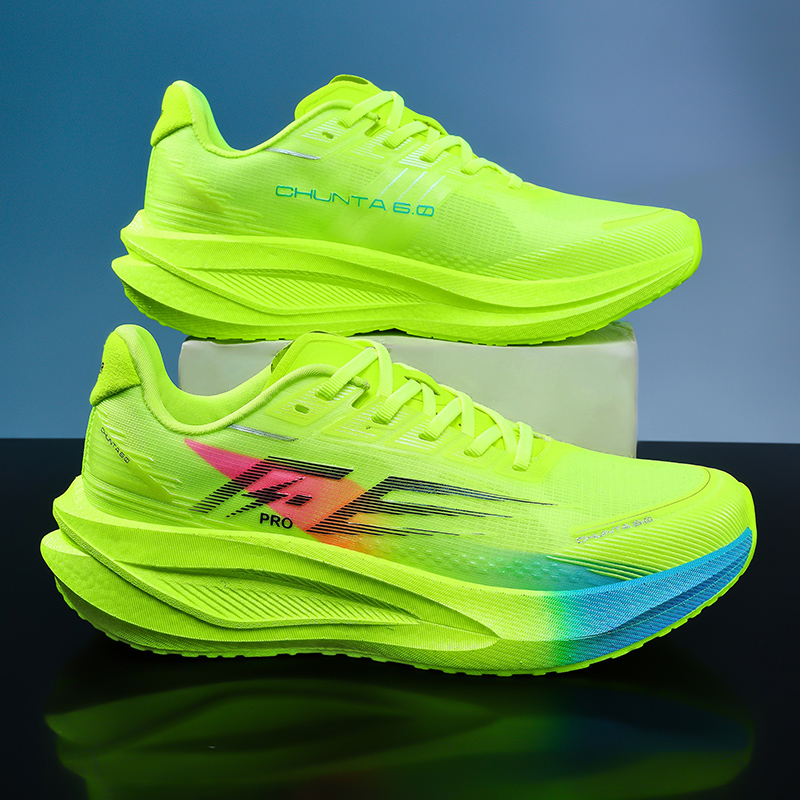 Chaussures de course originales pour homme, plaque en carbone, marathon, sport, légères, respirantes, résistantes à l'usure, baskets athlétiques décontractées pour femme