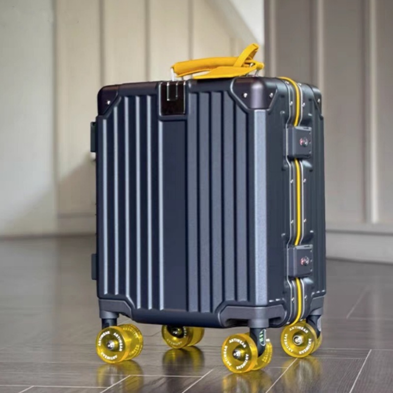 14-Zoll-Rollkoffer, leichter Reisekoffer mit TSA-Schloss, Trolley-Tasche mit Aluminiumrahmen, Handgepäck, kein Check-in erforderlich