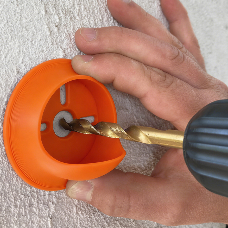 Collettore di Polvere per Trapano a Muro ad Alta Efficienza, Grande Capacità, Antiscivolo, Universale, Facile da Installare