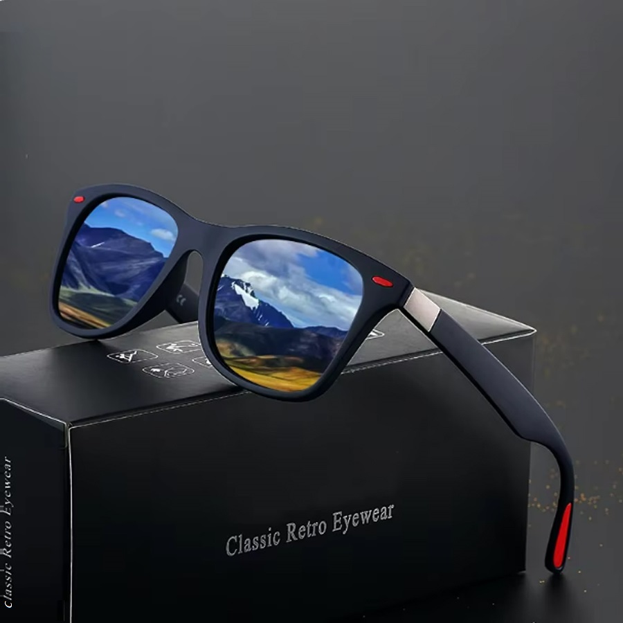 Moda vintage quadrado unisex condução óculos de sol de pesca das mulheres dos homens marca de luxo designer óculos de sol anti-reflexo uv400