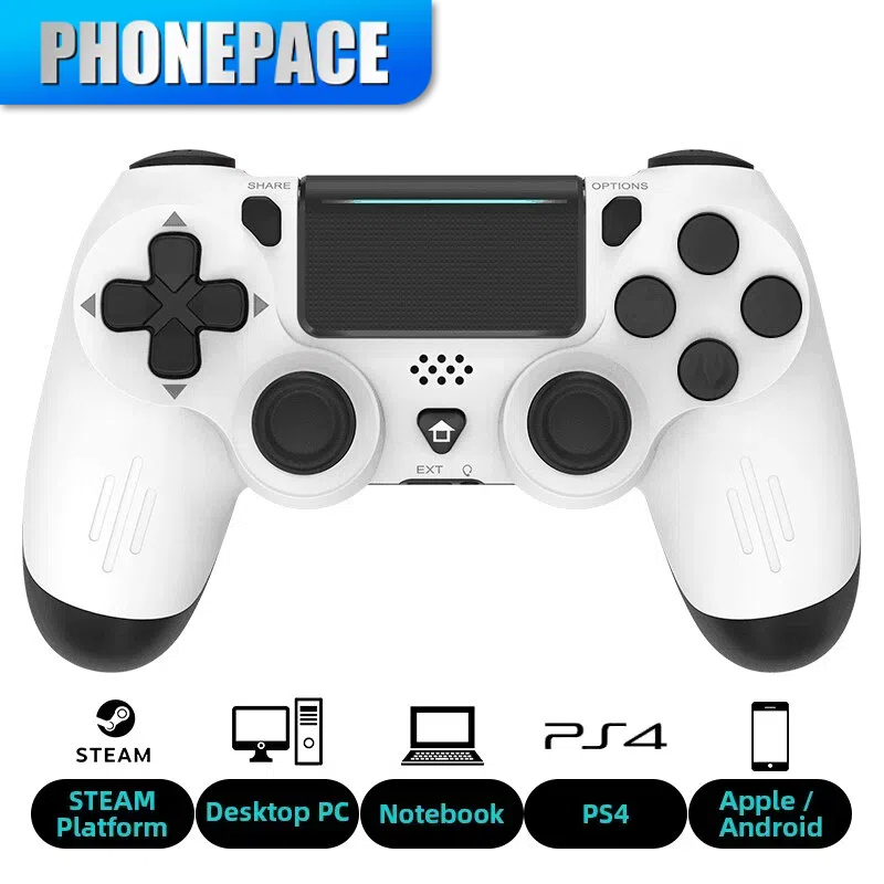 Game Controller Compatible With Bluetooth For PS4/Slim/Pro Suitable For PC dual vibration controller, suitable for IOS/Android