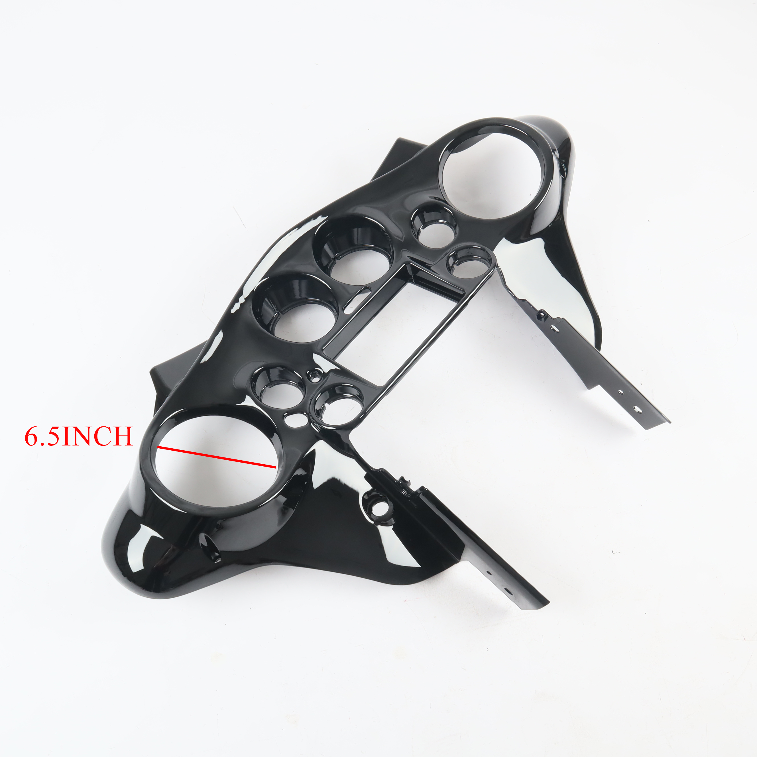 Kit de carenagem interna para motocicleta, duplo DIN, preto vivo, 1998-2013