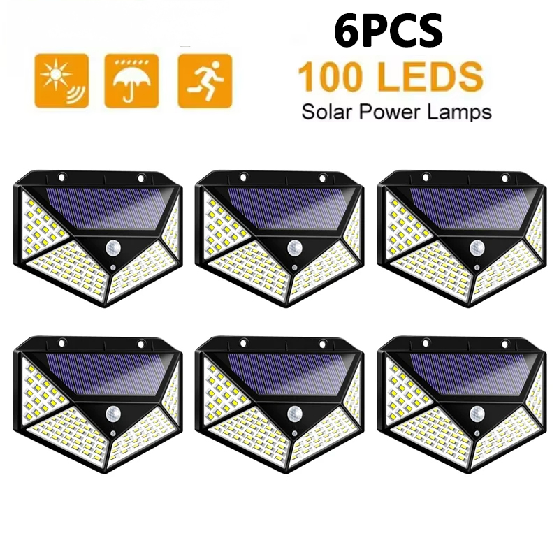 Lampes solaires extérieures étanche LED externe lampe solaire capteur de mouvement lumières de jardin énergie solaire lumière du soleil cour mur réverbère